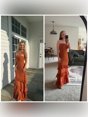 bhldn juliana high neck side slit stretch crepe maxi dress BHLDN Juliana High-Neck Side-Slit Stretch Crepe Maxi Dress